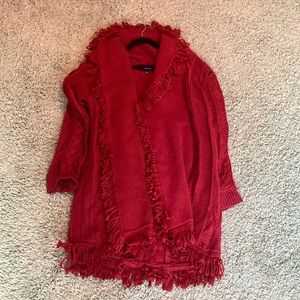 4SI3NNA Red sweater. Size: Large